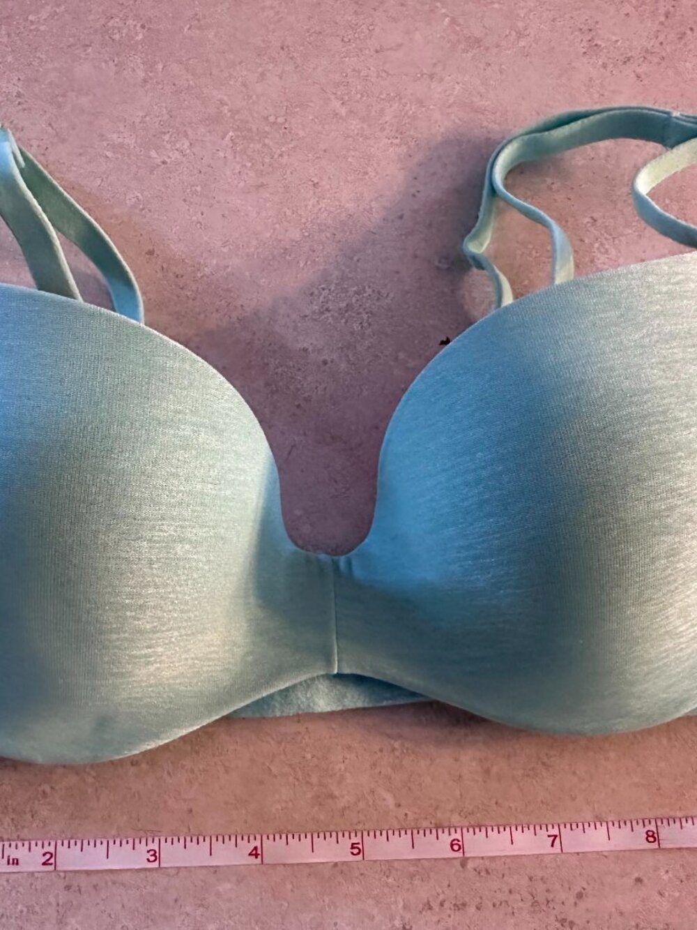 Pink Victoria's Secret Light Lift Push Up Bra Mint Green Size 32B